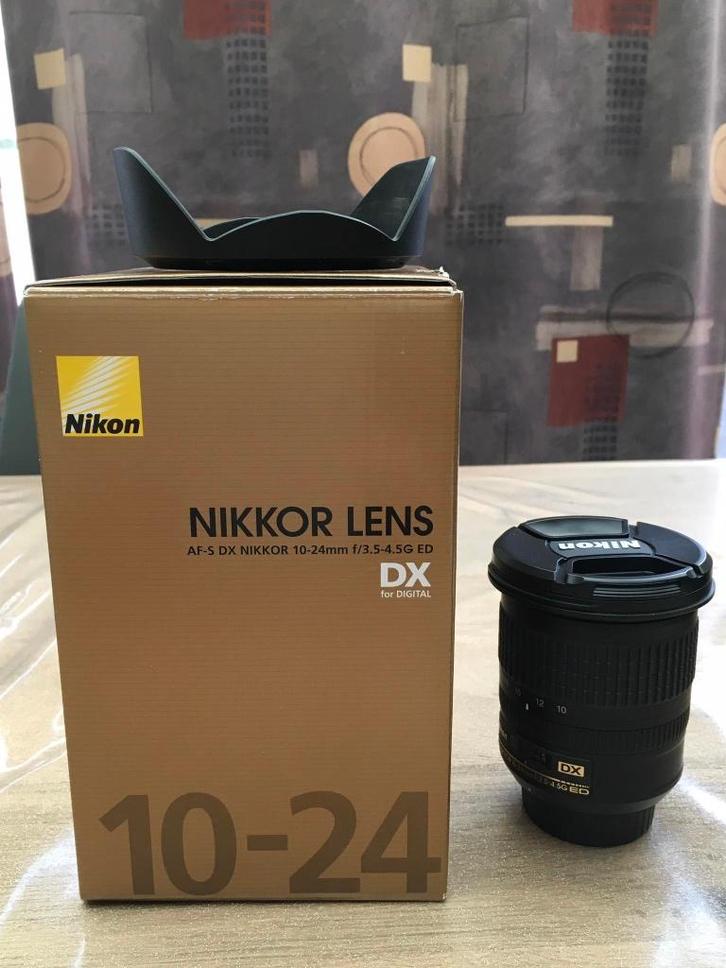Nikkor AF-S DX 10-24.mm f/3.5-4.5 G ED, TV, Hi-fi & Vidéo, Photo | Lentilles & Objectifs, Comme neuf, Objectif grand angle, Zoom