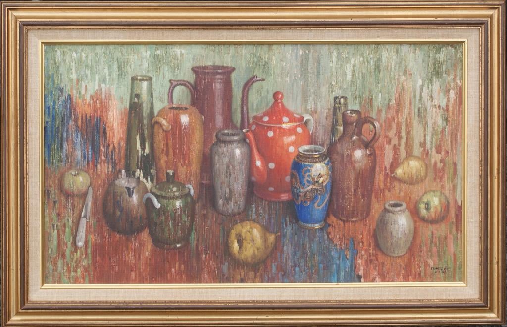 Charles Van De Vloet (1914-2000): Stilleven (O/D, 83 x 53cm), Enlèvement ou Envoi