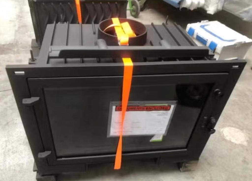 houtkachel / houtcasette / inbouwkachel 8kW, Ophalen, Gebruikt, Elektrisch, Houtkachel