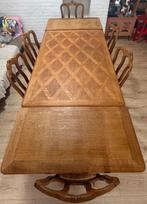 Houten tafel eettafel massief hout uitschuifbaar tafel, Antiek en Kunst, Ophalen