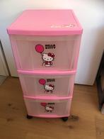 Rangement roulette 3 tiroirs hello kitty rose, Enlèvement ou Envoi, Comme neuf