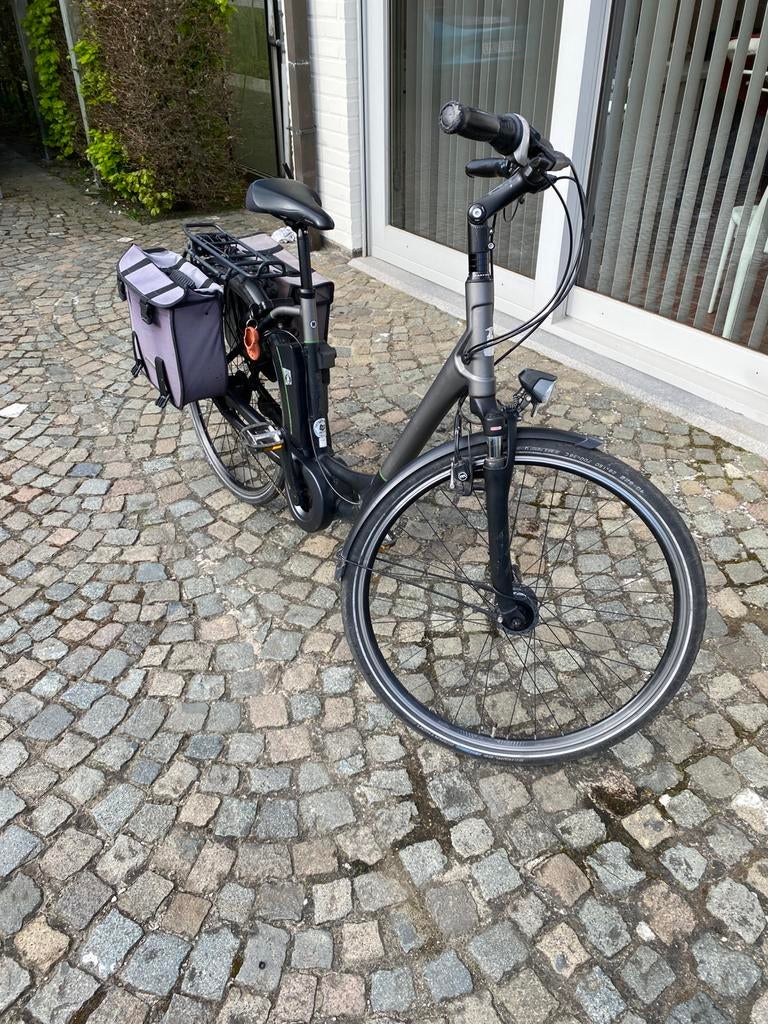 Elektrische fiets Raleigh grijs maat M, Enlèvement, Utilisé, 50 km par batterie ou plus, Autres marques