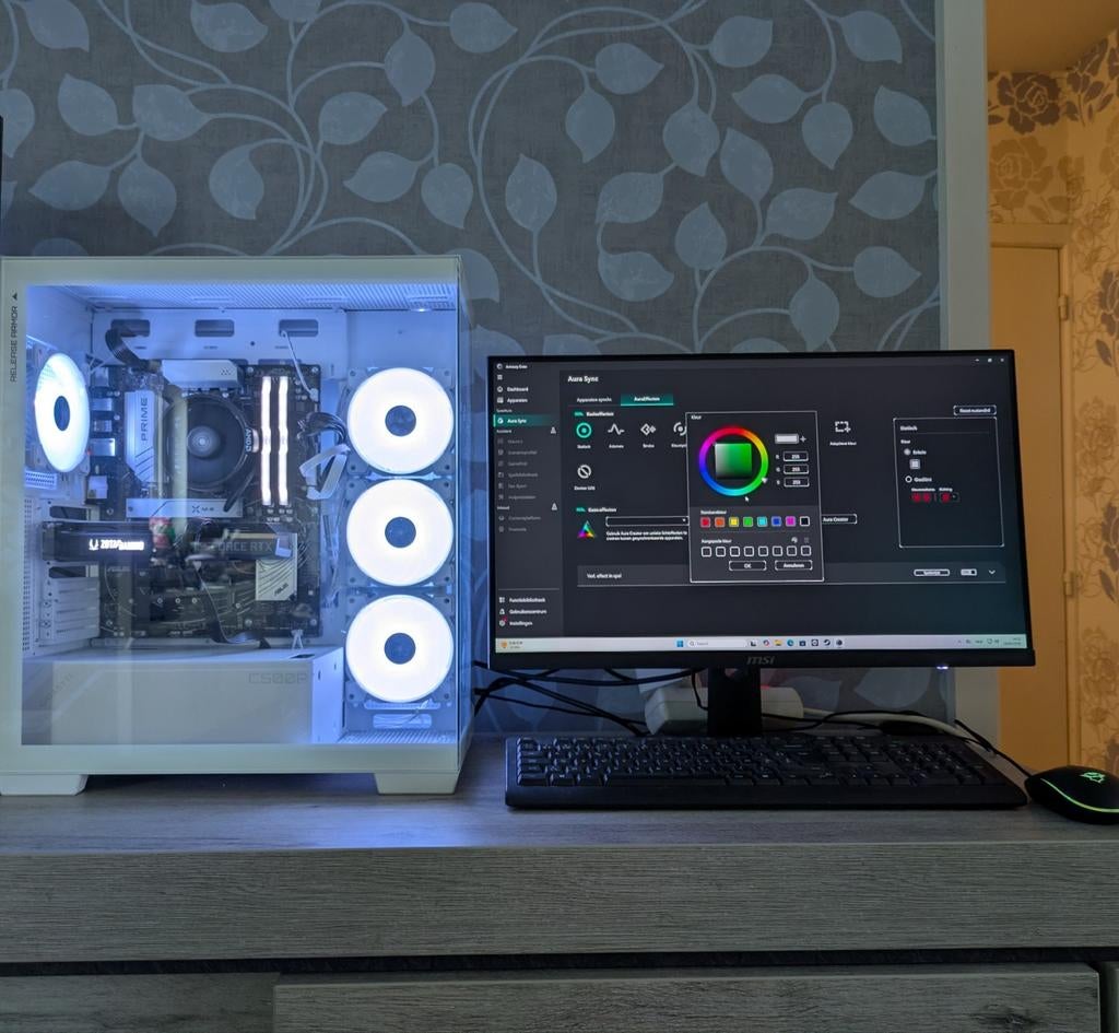 Gaming PC Ryzen 5 7600 + RTX 3070 | 32GB | AM5 | RGB |, Computers en Software, Ophalen, Gaming, SSD