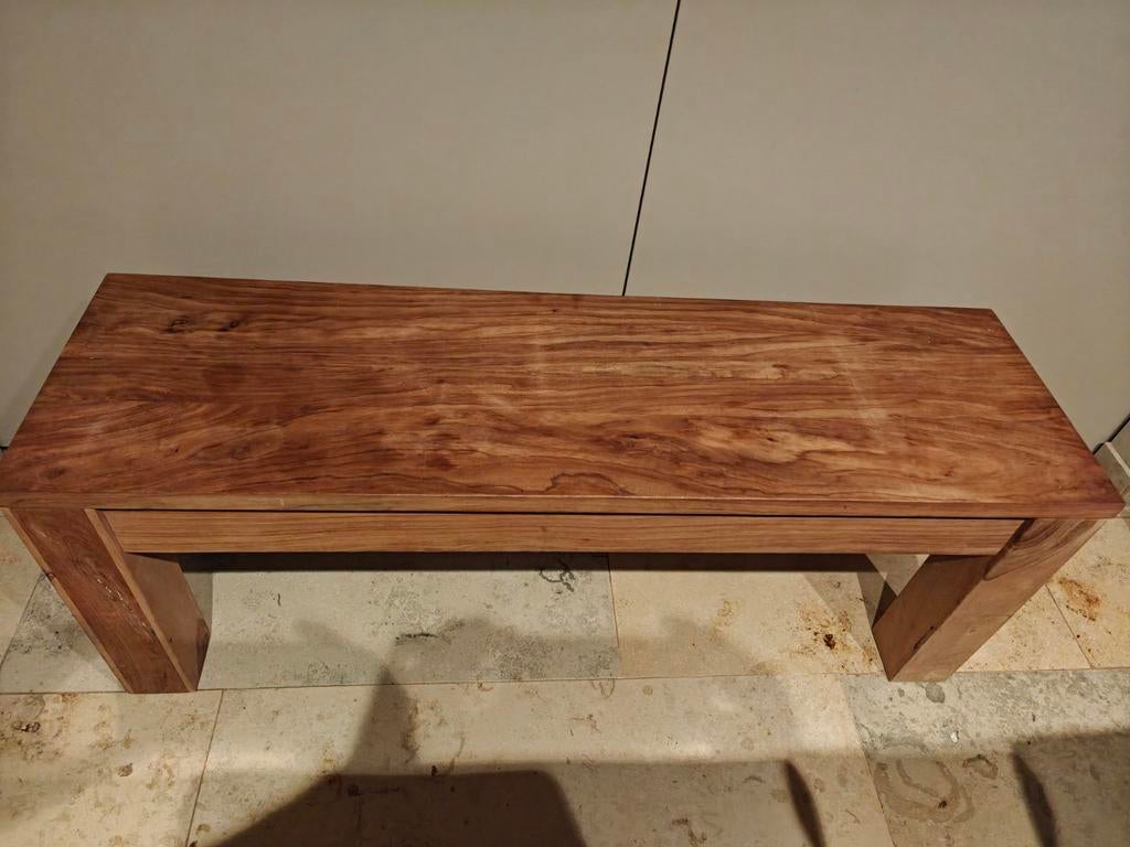 Houten bankje, Ophalen