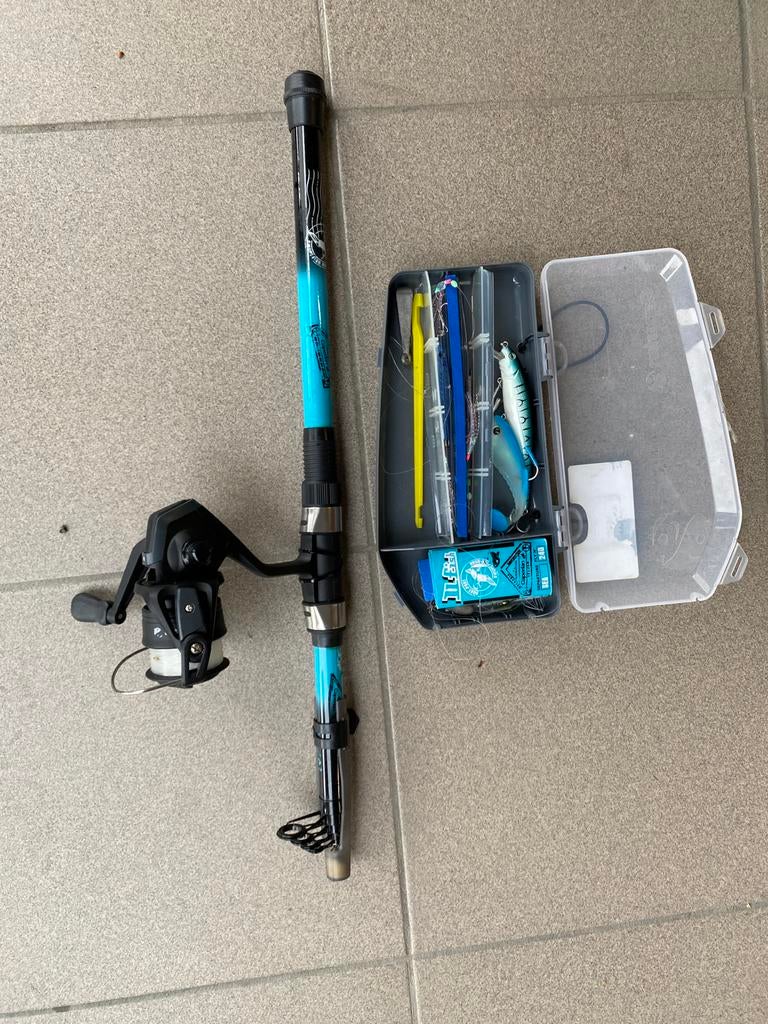 Complete set om te vissen, Watersport en Boten, Hengelsport | Zeevissen, Ophalen, Nieuw, Complete set