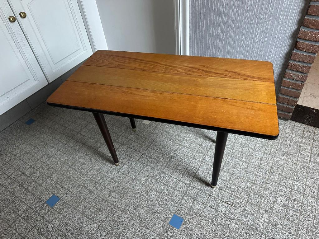 Vintage klein tafeltje 80x43cm hoogte 47cm, Antiek en Kunst, Ophalen