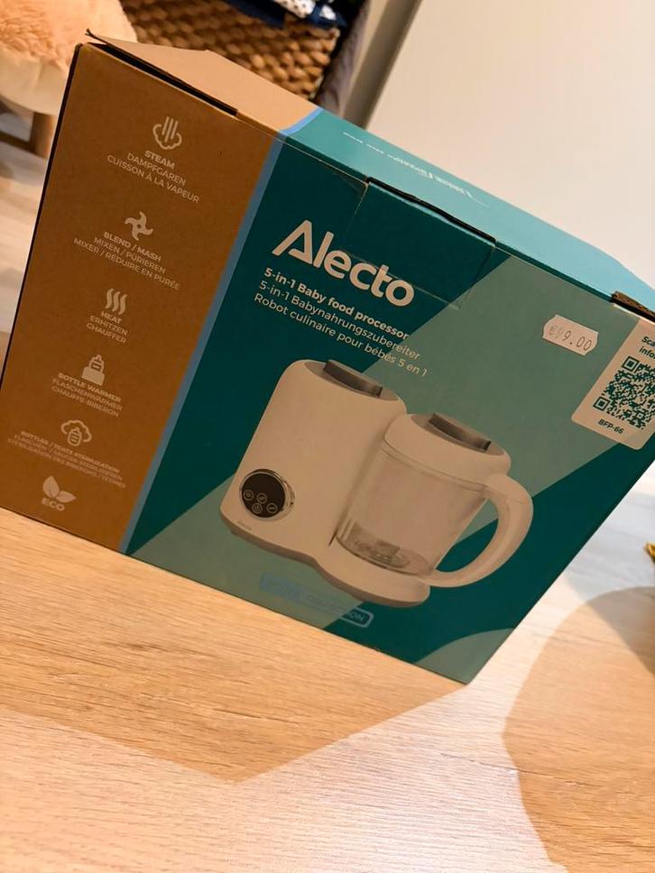 Nieuwe Alecto 5-1 baby food processor, Kinderen en Baby's, Babyvoeding en Toebehoren, Zo goed als nieuw, Ophalen of Verzenden