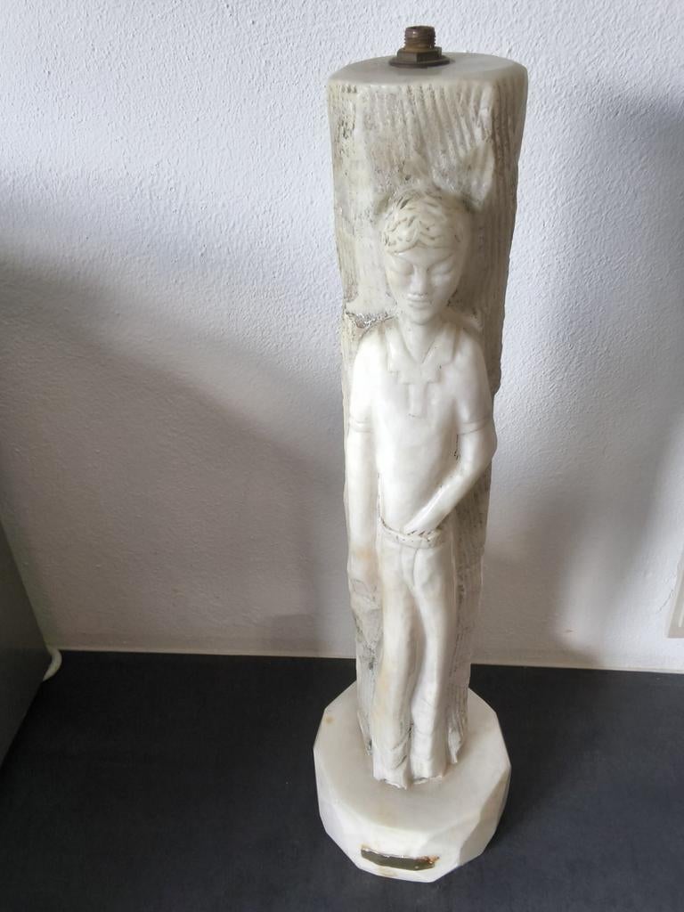 1pied de lampe en albatre, Antiquités & Art, Enlèvement