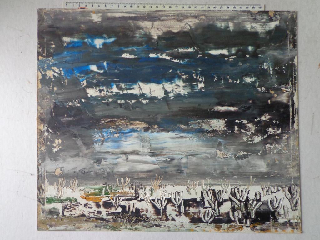 schilderij Gustaaf Van Steenwegen "Landschap met bomen", Antiek en Kunst, Ophalen of Verzenden