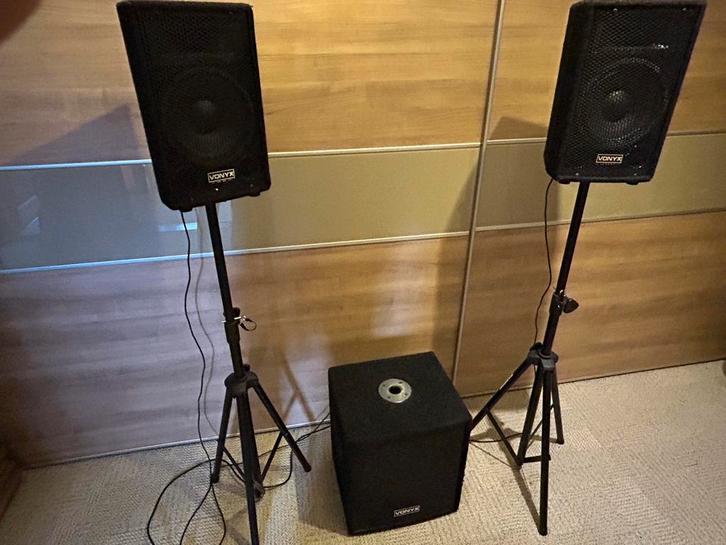Vonyx VX0812BT actieve speakerset, Muziek en Instrumenten, Versterkers | Keyboard, Monitor en PA, Zo goed als nieuw, Ophalen