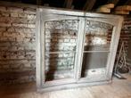 3 identieke oude eiken ramen, Doe-het-zelf en Bouw, Gebruikt, Raamkozijn, 75 tot 150 cm, Hout