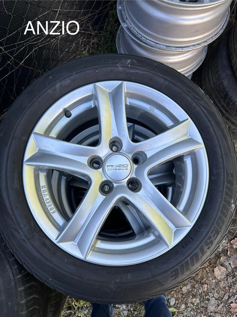 ANZIO Velgen met banden in goede staat, Auto-onderdelen, Ophalen, Gebruikt, 16 inch, Banden en Velgen
