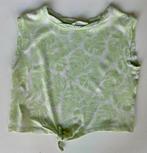 Groen topje met knoopje - Mango - mt 116, Kinderen en Baby's, Kinderkleding | Maat 116, Ophalen, Zo goed als nieuw, Meisje, Shirt of Longsleeve