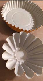 vintage okergele bakvormen look jaren 60/70, Hobby en Vrije tijd, Taarten en Cupcakes maken, Ophalen, Gebruikt, Taarten, Bakvorm