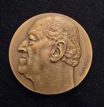 Médaille Belgique par Elstrom 1971 Nellens Fisch bronze rare, Enlèvement ou Envoi, Bronze