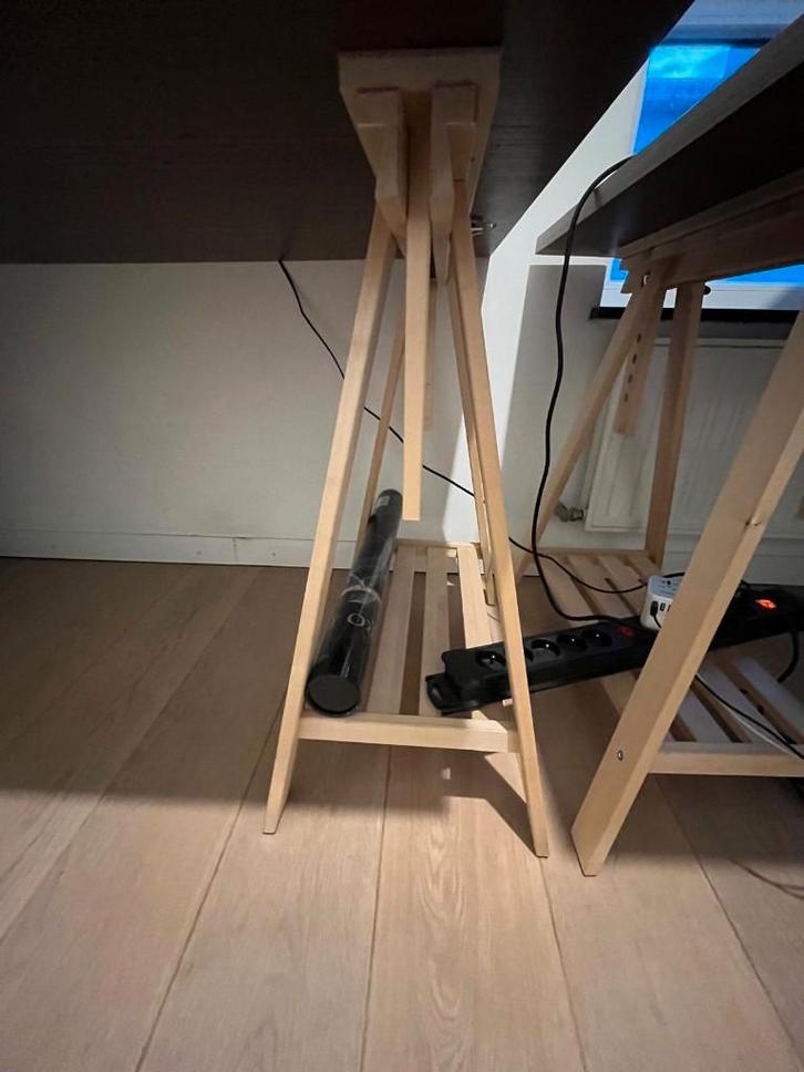 Bureau met massief hout tafelblad, Huis en Inrichting, Bureaus, Nieuw, Bureau, Ophalen