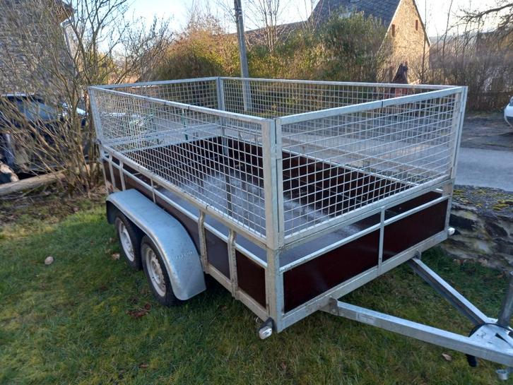 Remorque kerenzo double essieu, Autos : Divers, Remorques, Comme neuf, Enlèvement