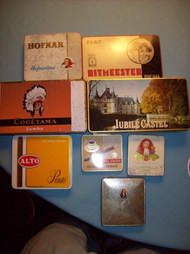 Vintage sigaren dozen, Ophalen, Gebruikt, Tabaksdoos of Verpakking