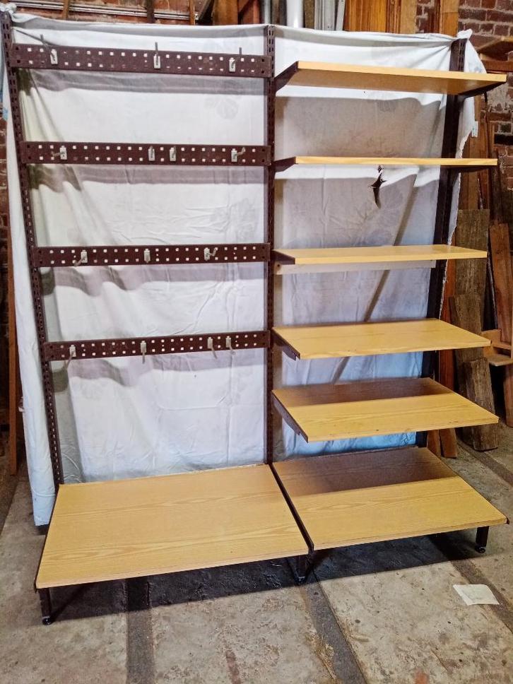 Dubbel alleenstaand rek , 1.70m, Huis en Inrichting, Woonaccessoires | Etagères, Gebruikt, Ophalen