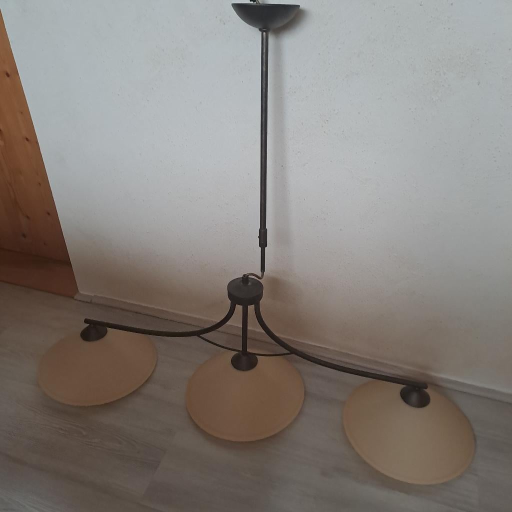 Landelijke luster, Ophalen, Zo goed als nieuw, Glas, Landelijk