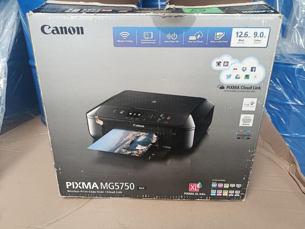 Canon pixma MG5750 kleuren printer scanner met wifi, Computers en Software, Printers, Ophalen, Printer