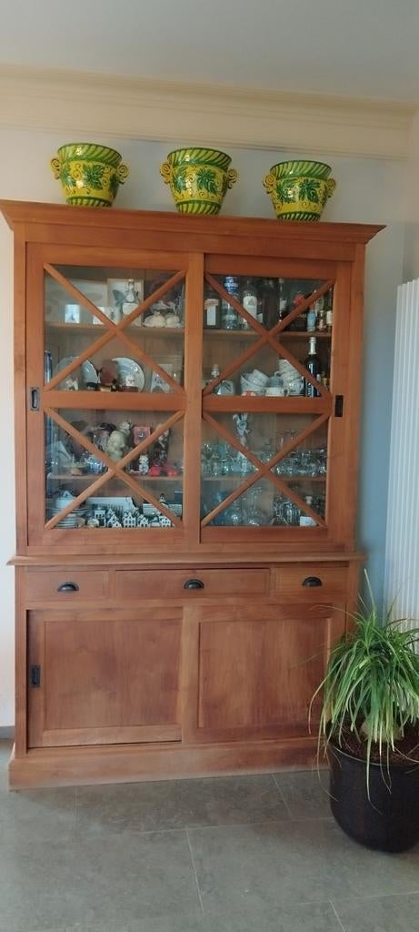 Buffetkast mangohout 2-delig, Ophalen