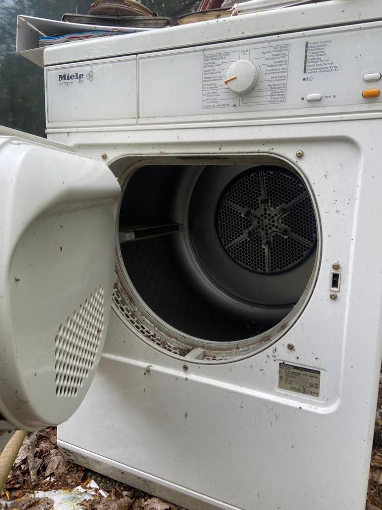 Miele droogkast, Ophalen, Gebruikt, Luchtafvoer, Voorlader