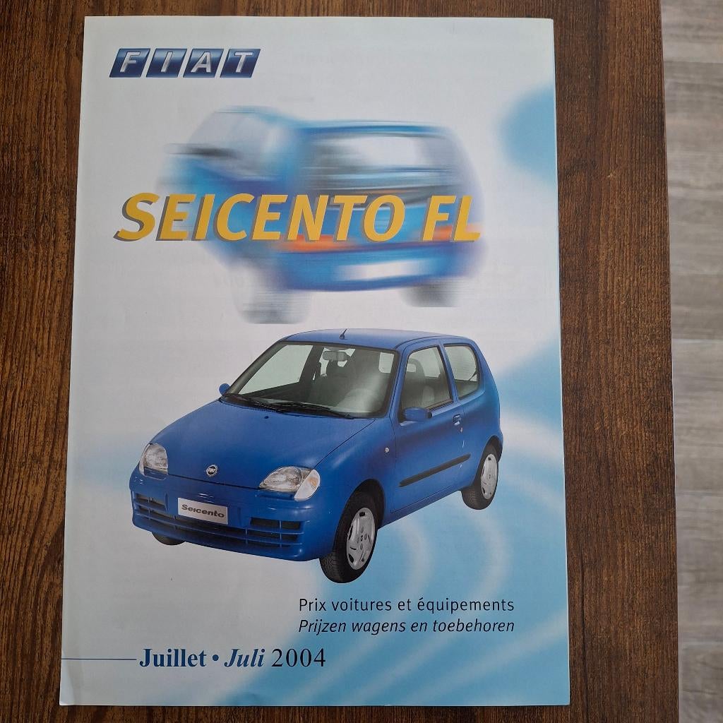 FIAT  SEICENTO   FL   2004, Boeken, Ophalen of Verzenden, Nieuw, Overige merken