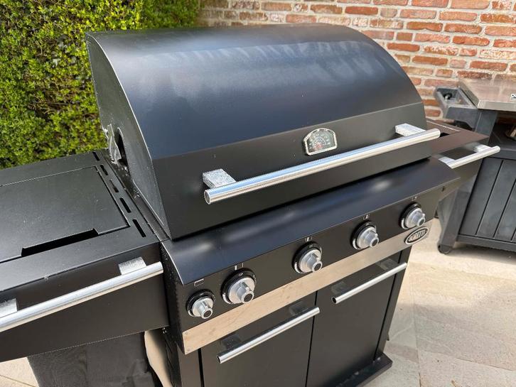 Hybride Barbecue Boretti (Gas/houtskool), Jardin & Terrasse, Barbecues à gaz, Comme neuf, Enlèvement