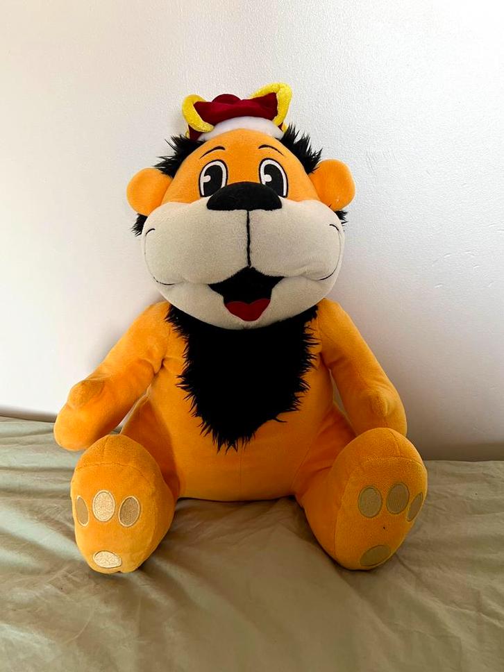 Leeuw van Bellewaerde mascotte, Kinderen en Baby's, Speelgoed | Knuffels en Pluche, Zo goed als nieuw, Beer, Ophalen