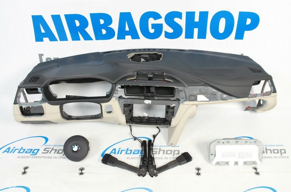 Airbag set - Dashboard M zwart beige BMW 3 serie F30 F31 F34