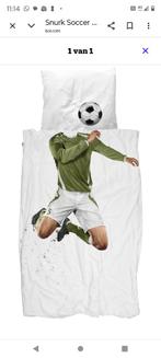 Dekbedovertrek voetballer groen Snurk 1 pers, Huis en Inrichting, Gebruikt, Eenpersoons, Dekbedovertrek, Ophalen of Verzenden