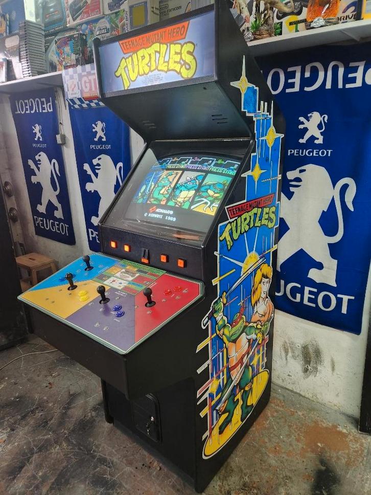 borne arcade turtle ninja  teenage mutant hero (konami ), Consoles de jeu & Jeux vidéo, Jeux | Autre, Utilisé, Combat, 3 joueurs ou plus