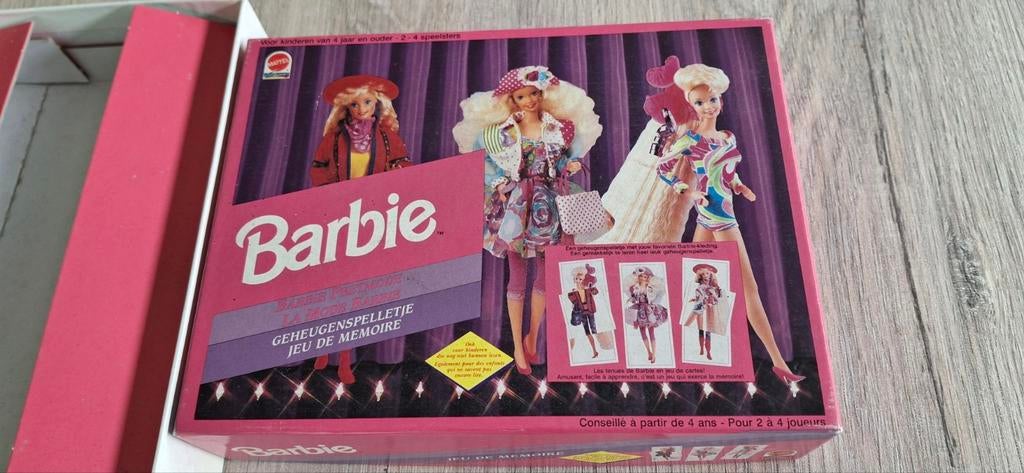 Vintage memory spel mode Barbie Mattel 1992, Ophalen of Verzenden, Zo goed als nieuw