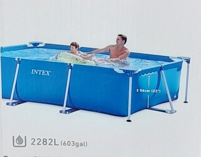 Zwembad Intex, Tuin en Terras, Zwembaden, Gebruikt, Opzetzwembad, Minder dan 80 cm, 200 tot 400 cm, Minder dan 200 cm, Rechthoekig