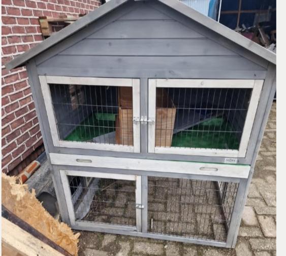 Clapier à rongeurs, poulailler, 120x120 x 145 cm, Animaux & Accessoires, Enlèvement, Utilisé, Niche