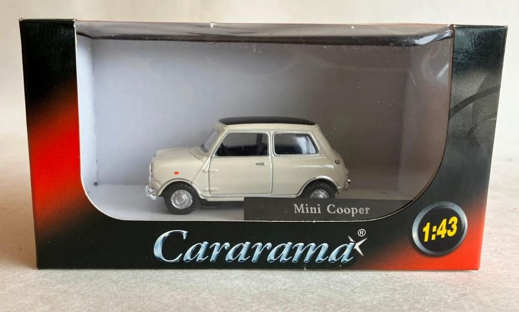 Mini Cooper wit- zwart dak Cararama., Hobby en Vrije tijd, Ophalen of Verzenden, Zo goed als nieuw, Auto, Overige merken