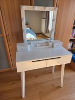 Coiffeuse, Grand Miroir, 10 Ampoules LED, Tabouret rembourré, Ophalen, Zo goed als nieuw