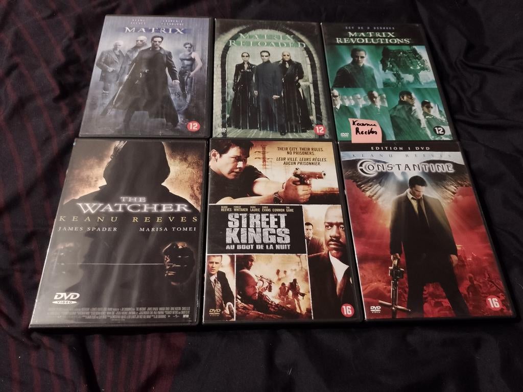 A vendre en DVD 6 films Keanu Reeves, À partir de 12 ans, Enlèvement ou Envoi, Comme neuf, Science-Fiction