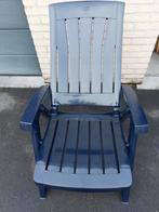 Jardin stoel Blauw 3 Standen Mooie staat, Jardin & Terrasse, Chaises de jardin, Enlèvement, Ajustable