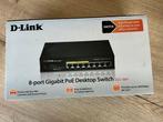 Commutateur PoE Gigabit 8 ports D-Link, Informatique & Logiciels, Enlèvement ou Envoi, Comme neuf