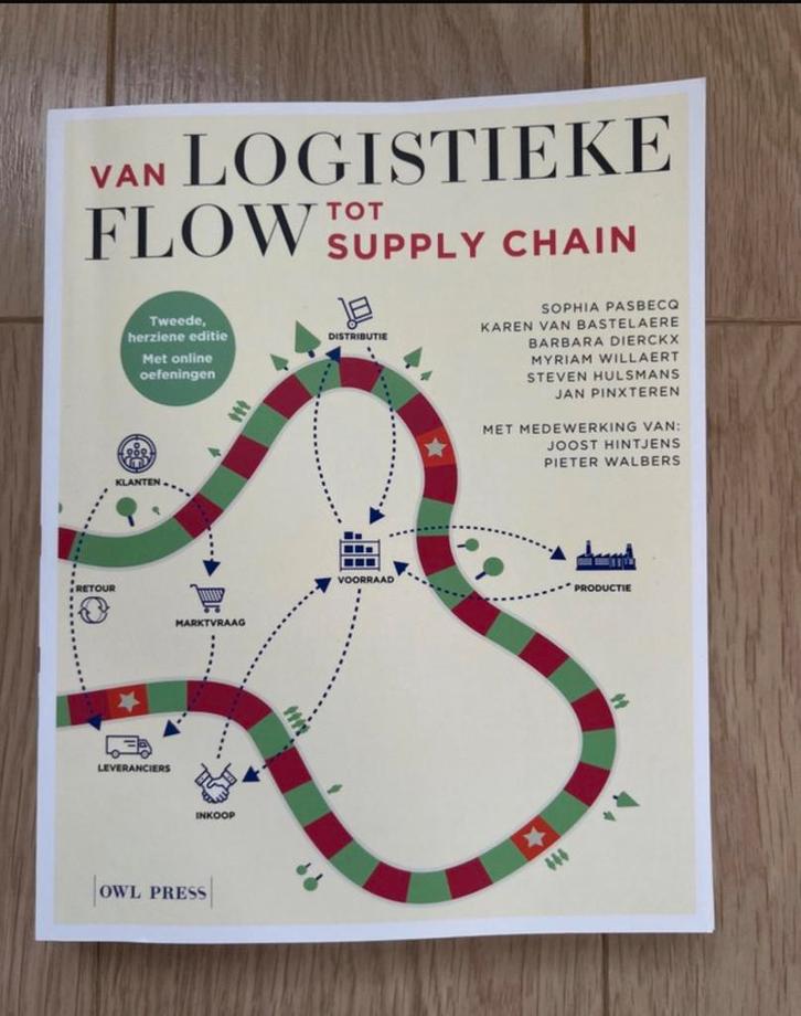Studieboek Van Logistieke Flow Tot Supply Chain (2e editie), Boeken, Studieboeken en Cursussen, Zo goed als nieuw, Hogeschool