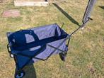 Blauwe bolderkar te koop, Caravanes & Camping, Chariots, Enlèvement, Pliable, Comme neuf