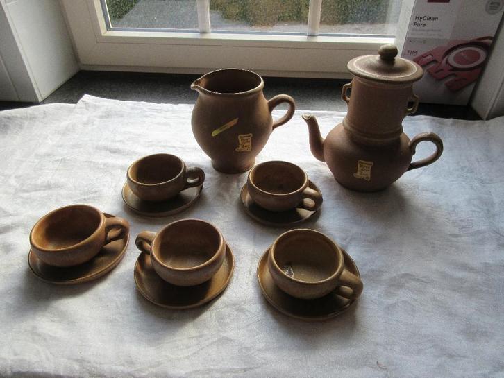 Koffieservies in aardewerk keramiek Vieux Grés de la Tour, Antiek en Kunst, Antiek | Keramiek en Aardewerk, Ophalen