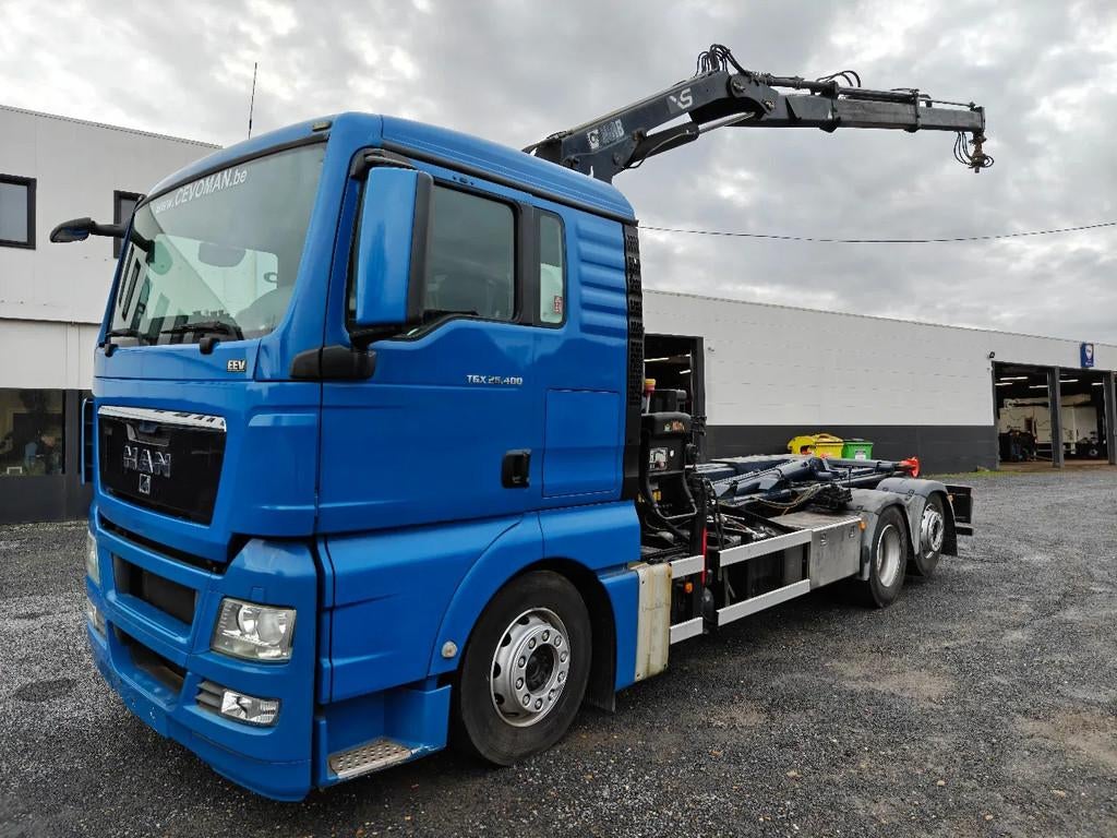 MAN TGX 26.400 Container Hyvalift Crane HIAB 144, Euro 5, Achat, Entreprise, MAN