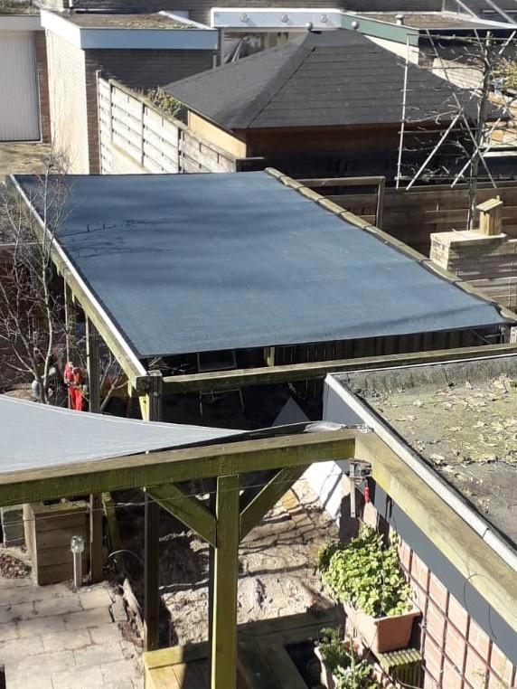 Veranda schaduwdoek gaasdoek, winddoek, zondoek, Doe-het-zelf en Bouw, Zeil en Folie, Nieuw, Doek, Ophalen of Verzenden