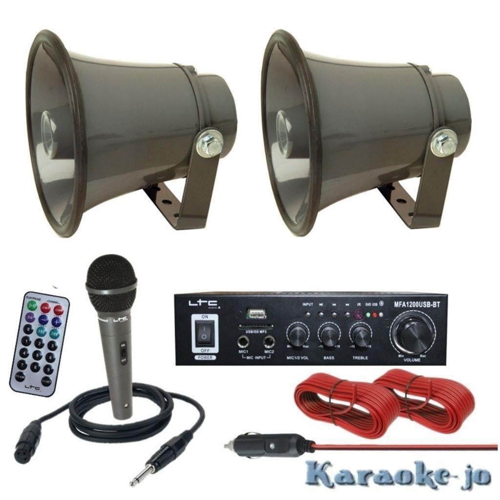 Plug & Play 12v of 220v PA omroep installatie MZ-P106, Ophalen of Verzenden, Nieuw