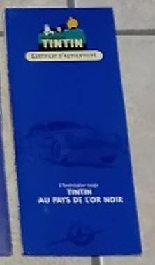 Certificats d'authenticité automobile Tintin, Collections, Personnages de BD, Enlèvement ou Envoi, Tintin, Comme neuf, Image, Affiche ou Autocollant