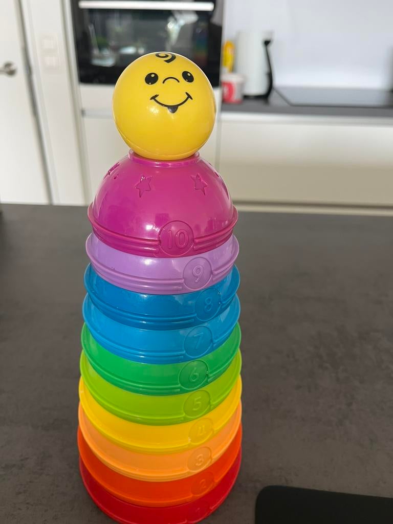 Fisher Price stapel en de rol bekertjes 4,00€, Ophalen, Zo goed als nieuw