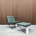 Knoll Barcelona chair (evt. met ottoman) Bauhaus green, Antiek en Kunst